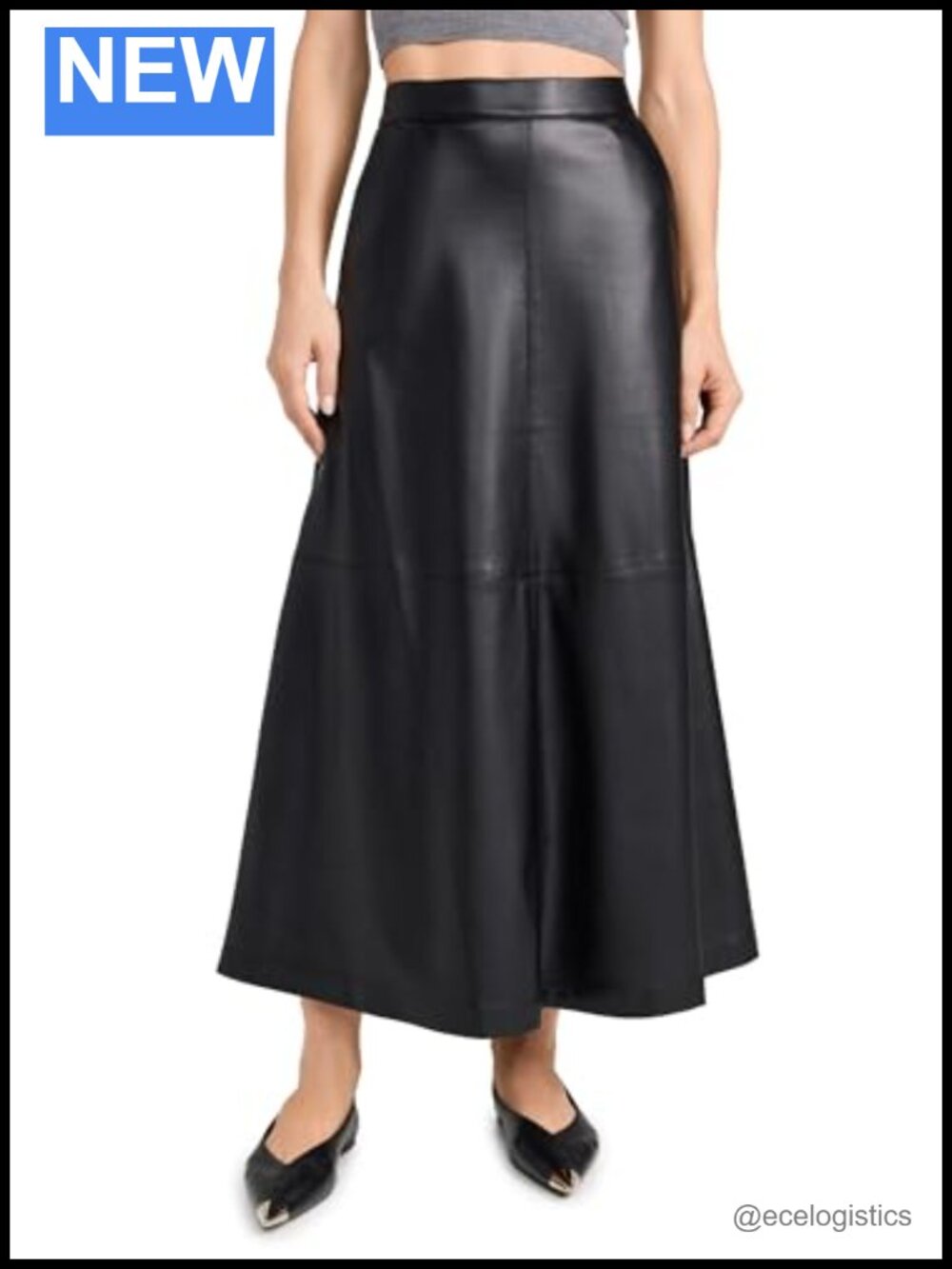 JOE'S JEANS Women's The Tavi Faux Leather Skirt